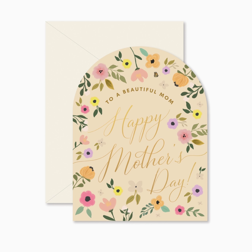 Beautiful Mother's Day Floral Greeting Card
