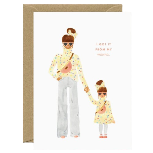 Mama and Daughter Card
