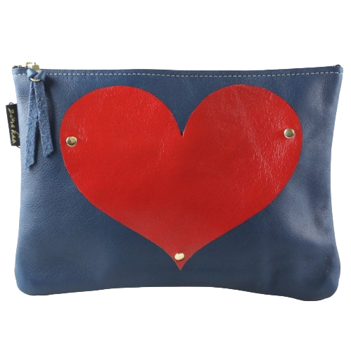 Leather Heart Pouch