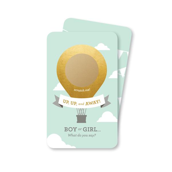 Balloon Gender Reveal Scratch - Off Cards