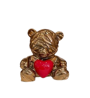 Teddy In Love Scupture