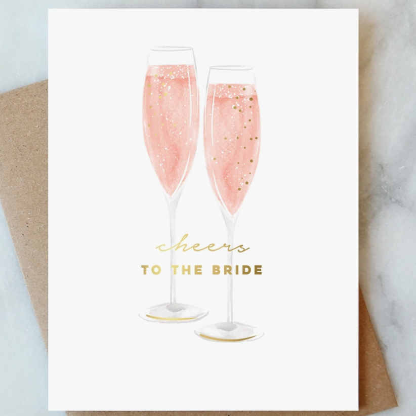 Bubbles For the Bride Card