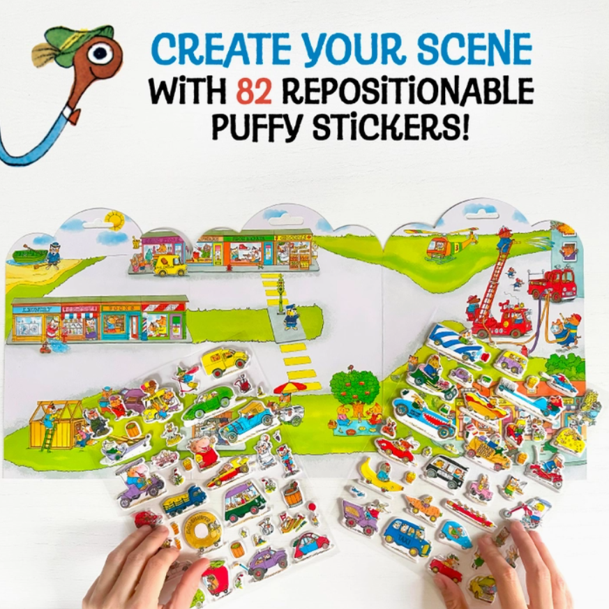 Vehicle Puffy Sticker Set