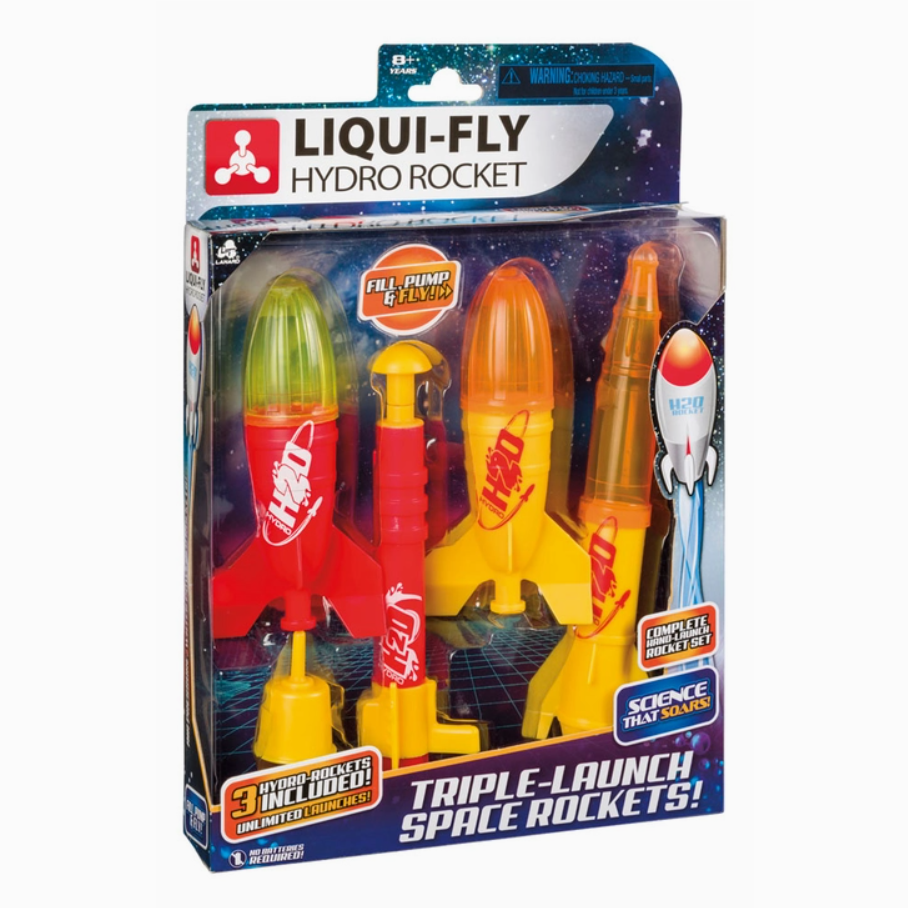 Triple-Launch Water Rocket Set