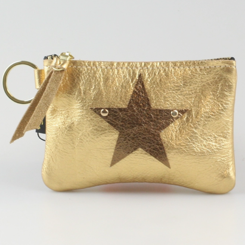 Leather Star Key Wallet