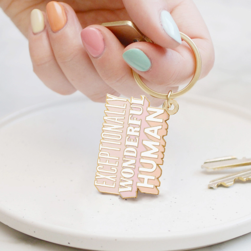Enamel Keychain - Exceptional Human