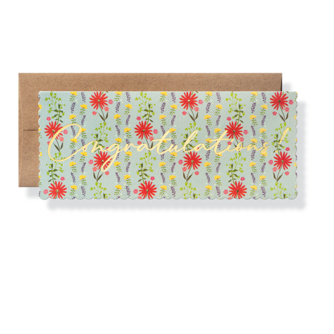 Floral Congratulations Card
