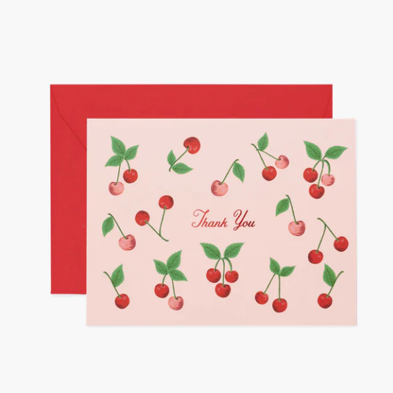 Cherries Thank You Card