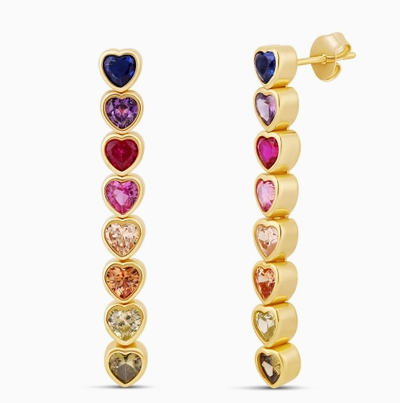 Hearts Drop Earrings