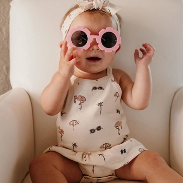 Flamingo Skirted Bodysuit