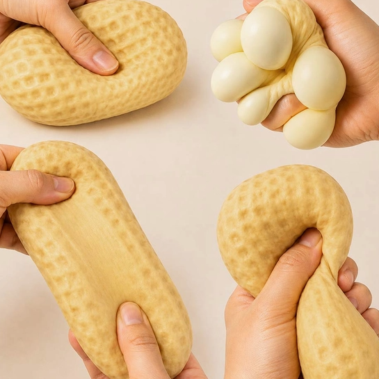 Peanut Shaped Squishy Toy