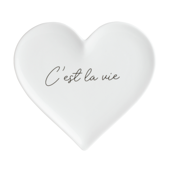 Heart Plate "C'est la vie"