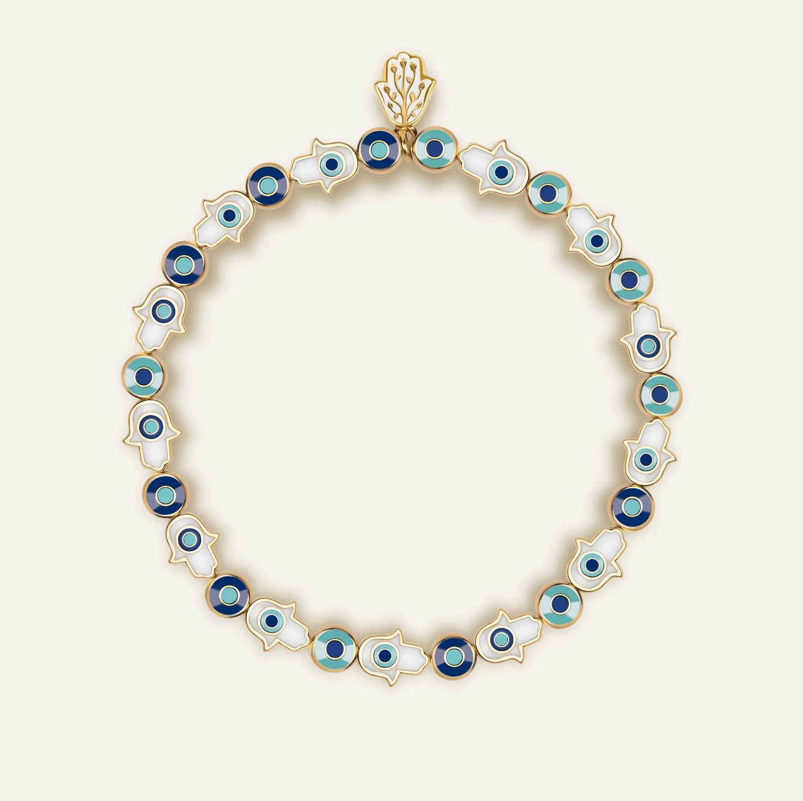Hamsa Evil Eye Charm Bracelet