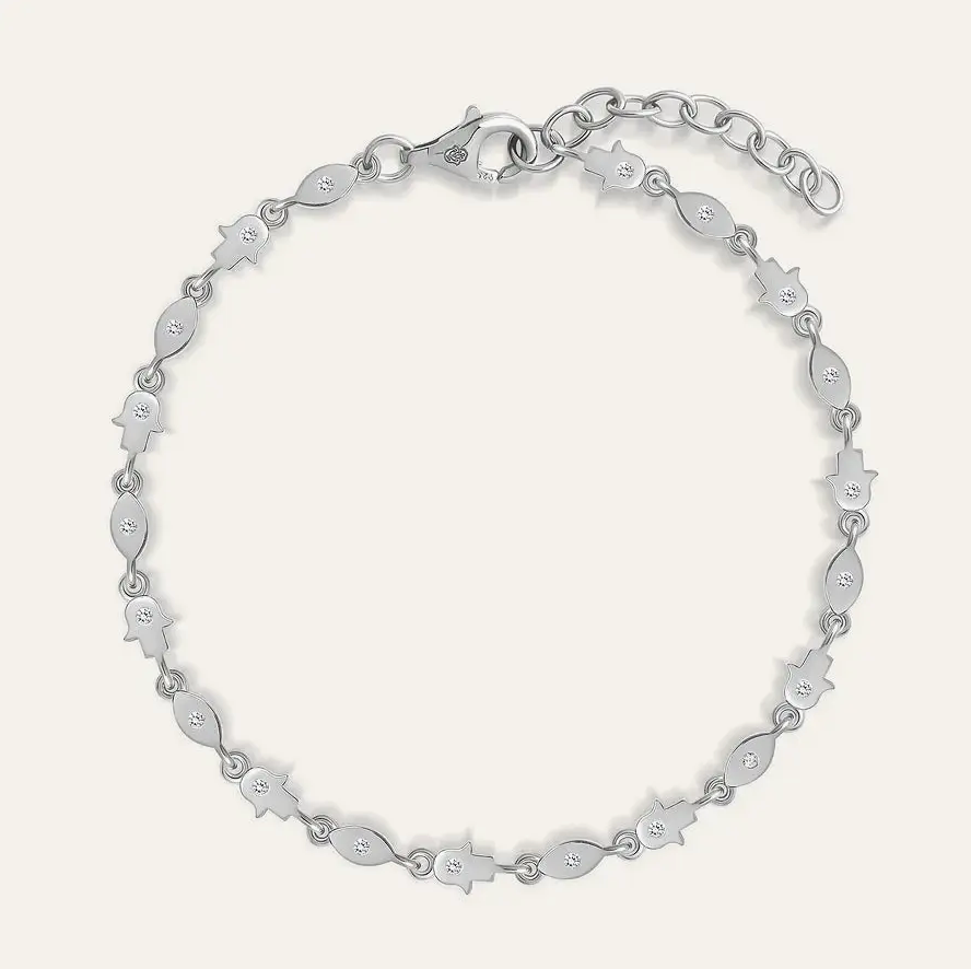 Silver Multi Charm Bracelet