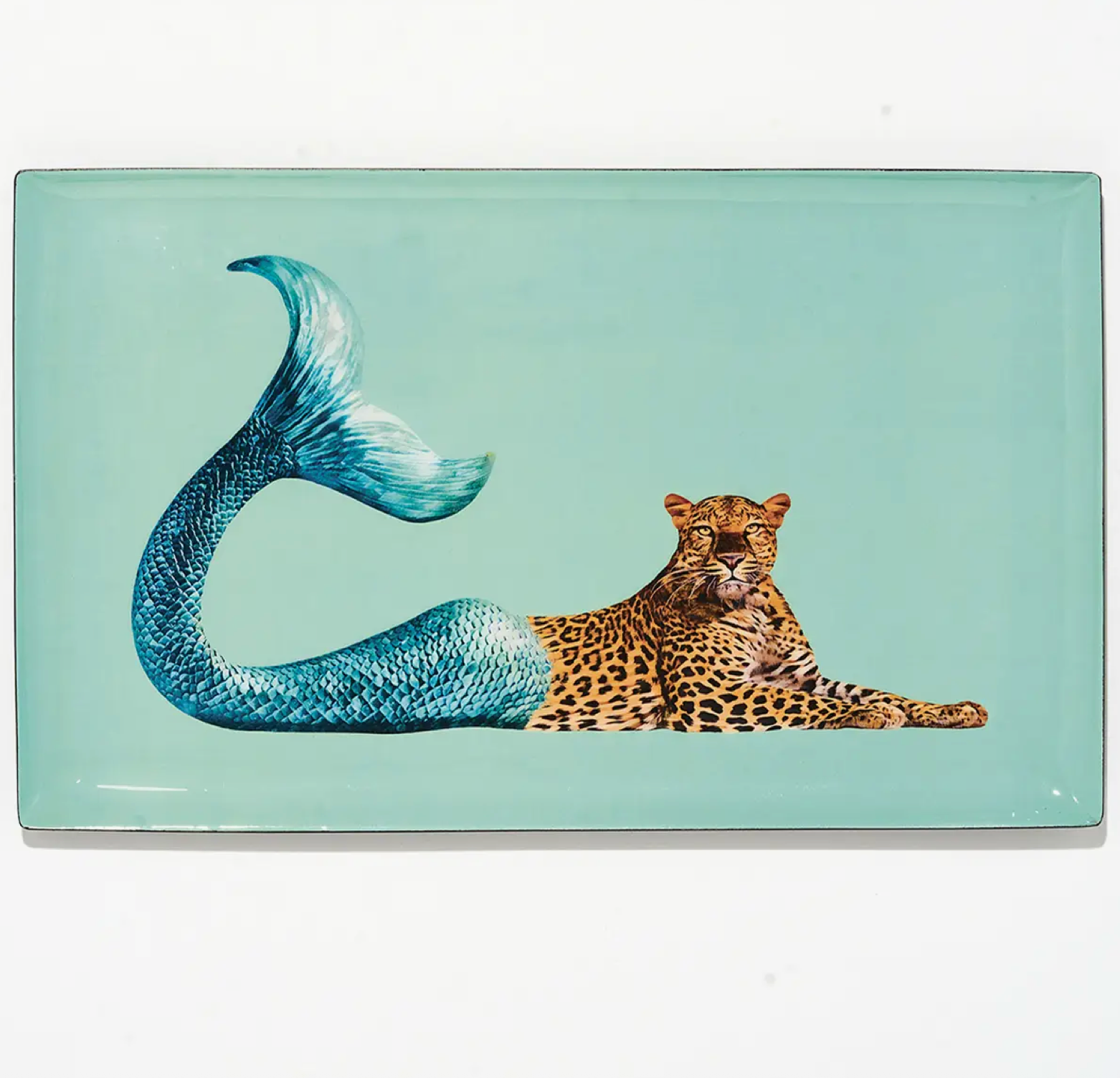 Chetah Mermaid Plate