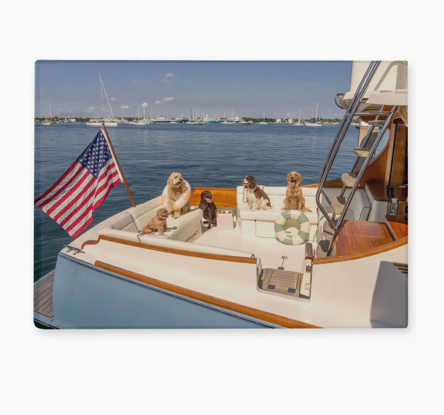 Dog Boat Cutting Board