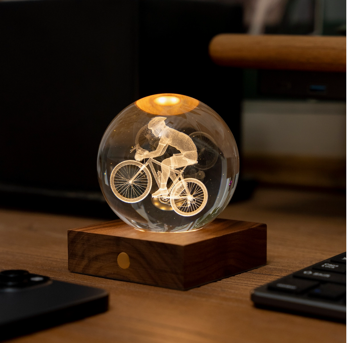 Cyclist Crystal Light