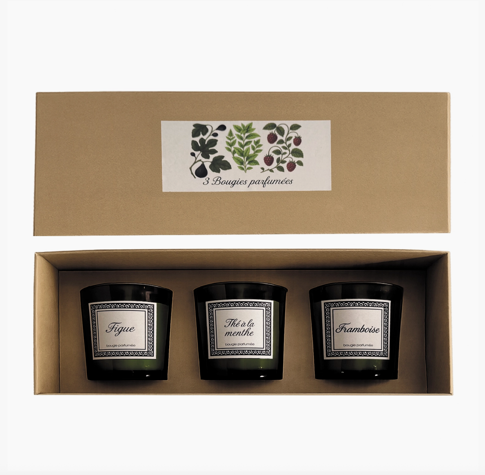 Set of 3 Botanical Candles