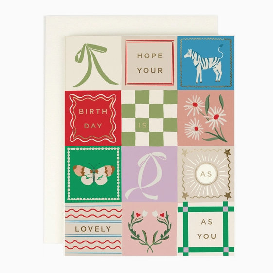 Patchwork Birthday Card