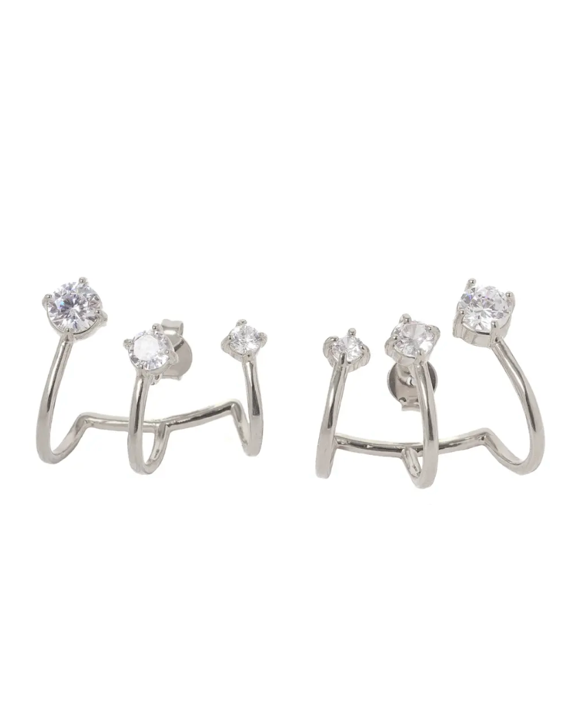 Three Stone Ear Cuff