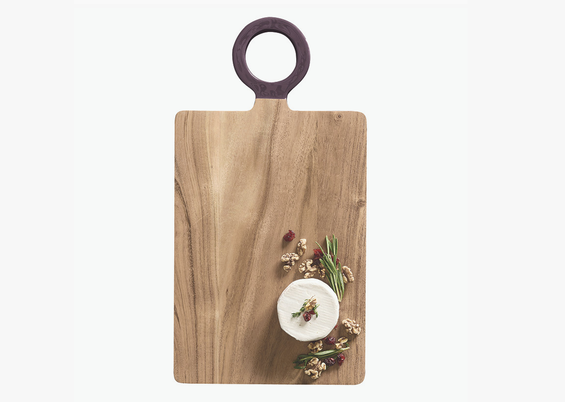 Aubergine Wood Board With Eye Tassel
