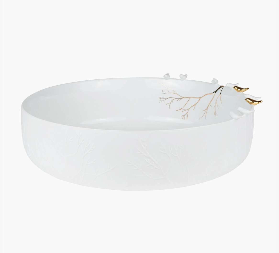 Porcelain Flock Birds Bowl