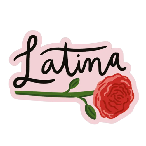 Latina Rose Vinyl Sticker