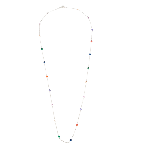 Necklace of Colored Zirconia