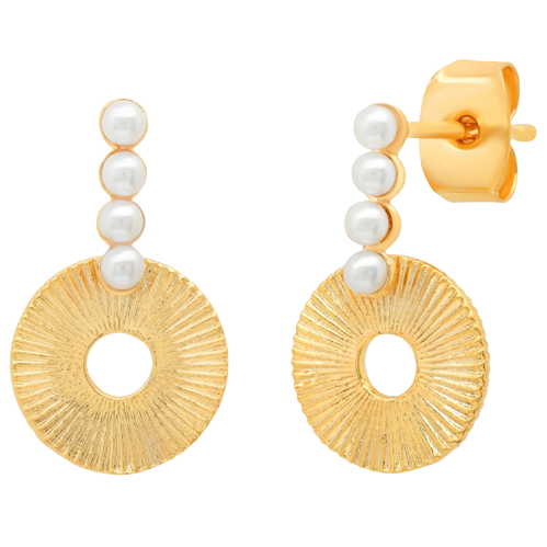 Deco Pearl Earrings