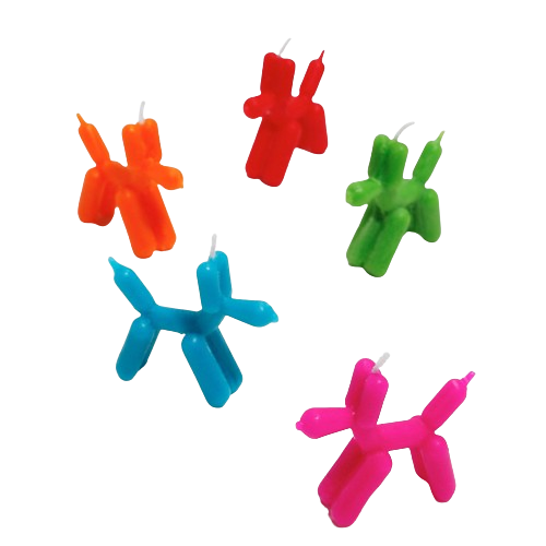 Ballon Dog Candles