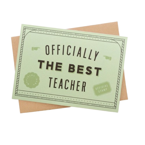 Best Teacher Greeting Card