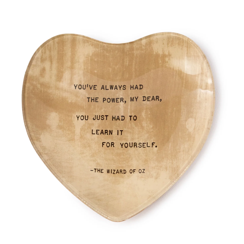 Glass Heart Dish