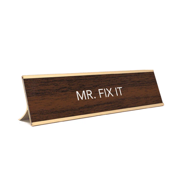Desk Plate