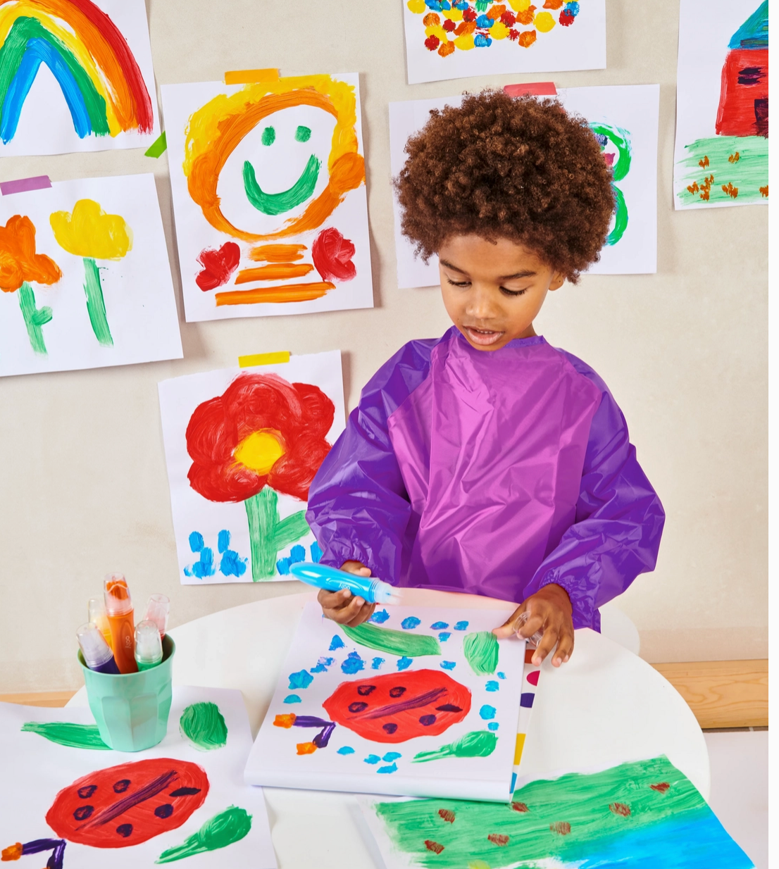 Squeezable Poster Paint Brushes