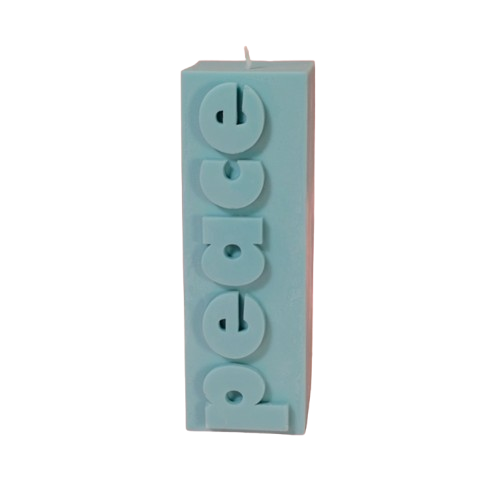 Slogan Block Candle