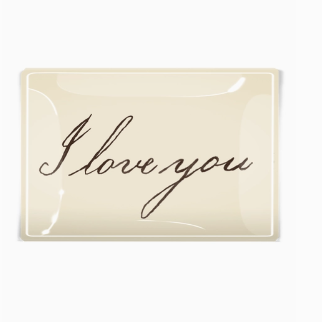 Decoupage Glass Tray - Small