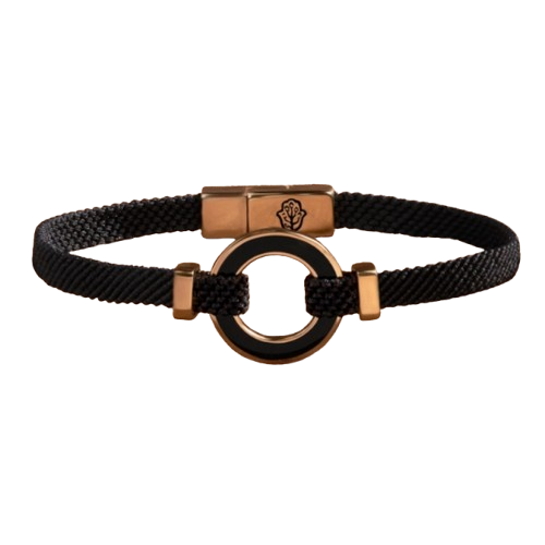 Karma Circle Men’s Black Bracelet