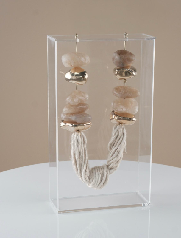 Citrine and Silk Sculpture  XL