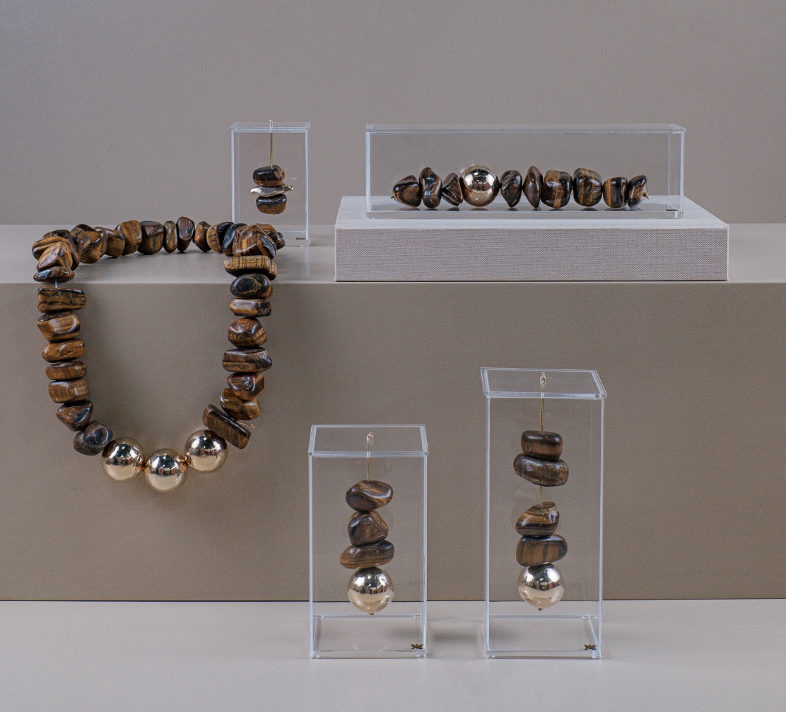 Tiger Eye Horizontal Sculpture