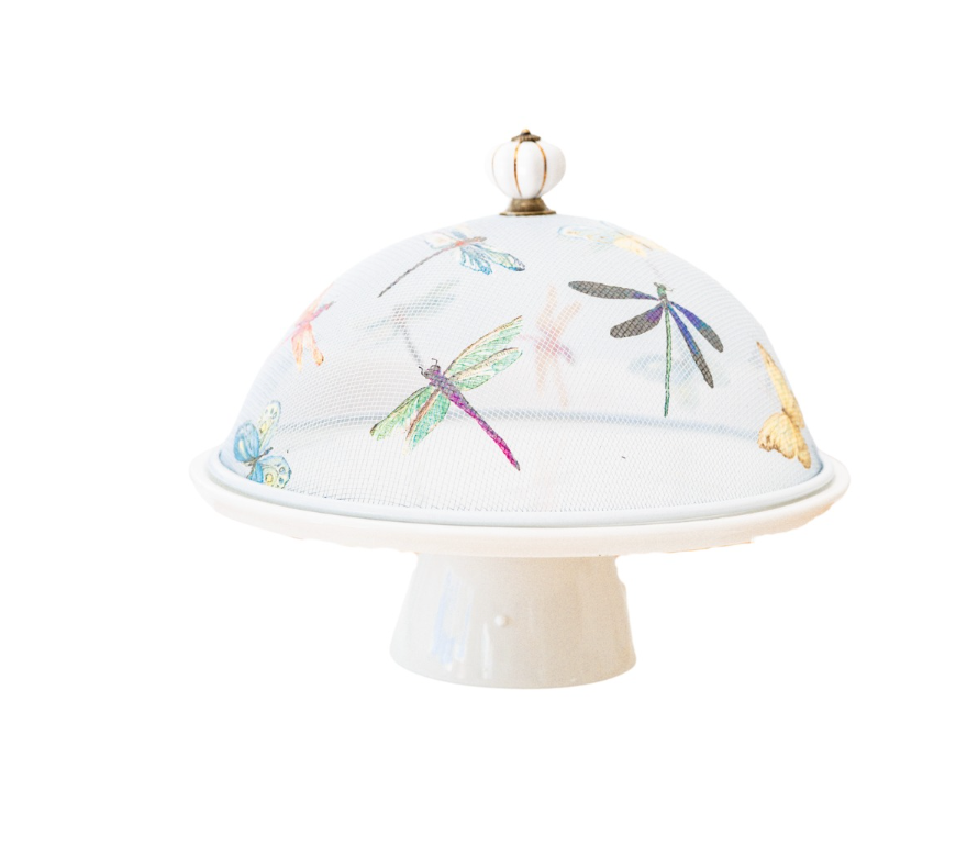 Dragonfly Cake Cover and Stand