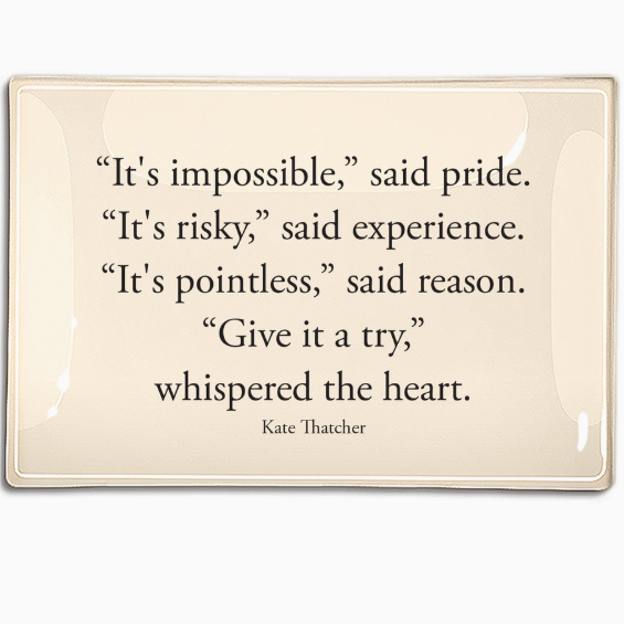 Decoupage Glass Tray - Small