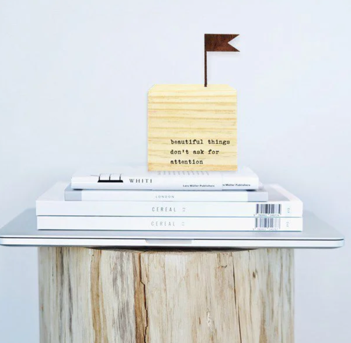 Inspirational Wood Cube