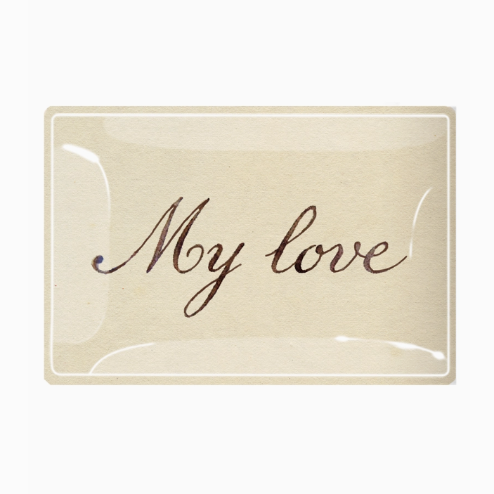 Decoupage Glass Tray - Small