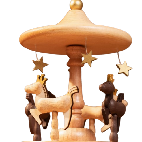 Wind-Up Carousel Music Box