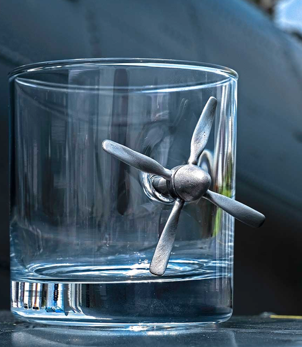 Propeller Rocks Glass