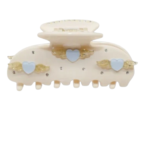 Flying Heart Claw Hair Clip