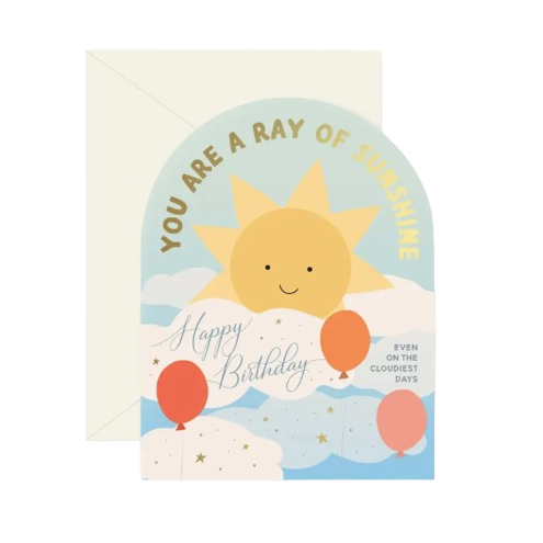 Sunshine and Clouds Birthday Card