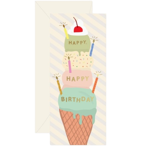 Birthday Ice Cream Card