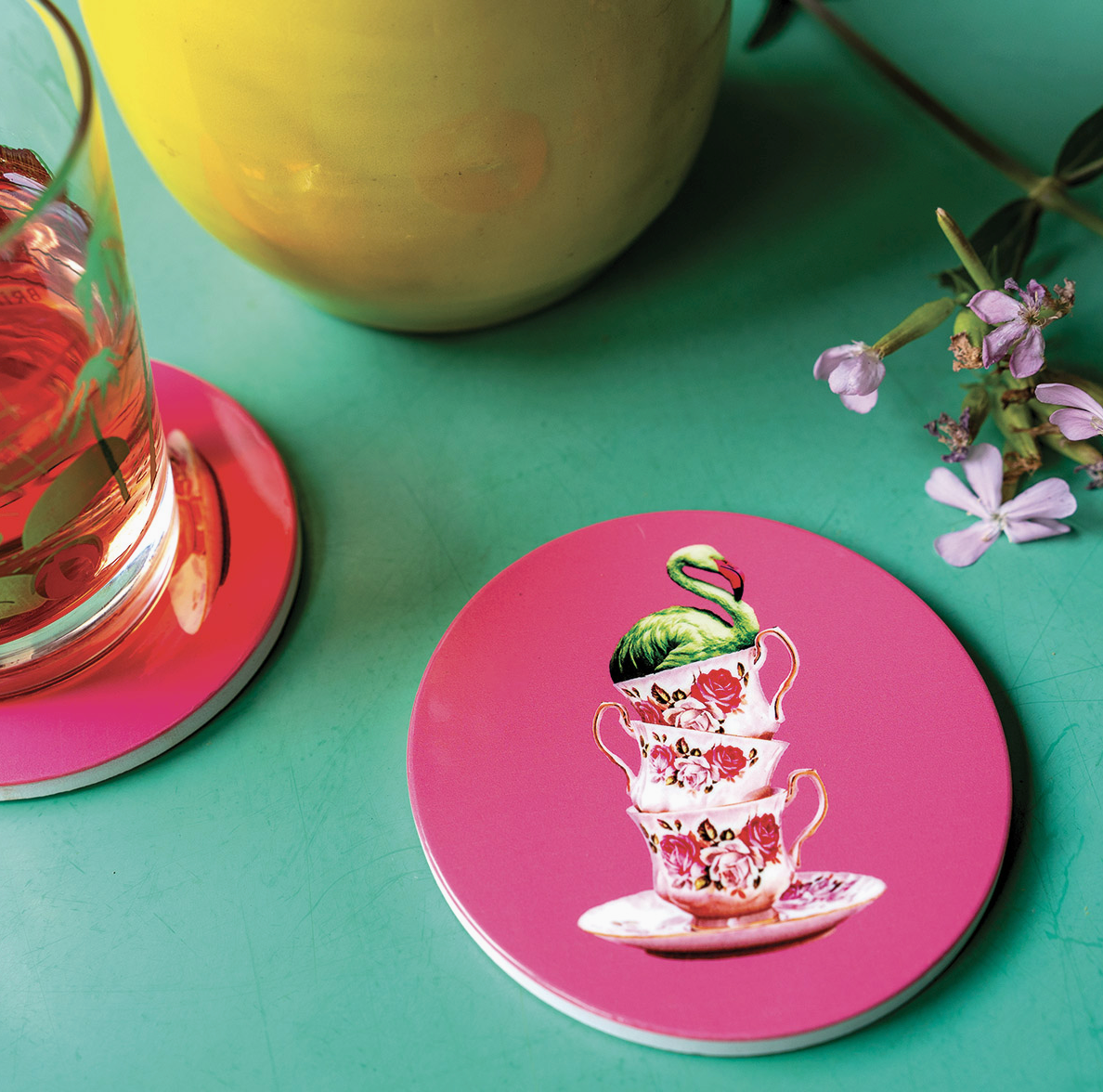 Flamingo Ceramic Coasters