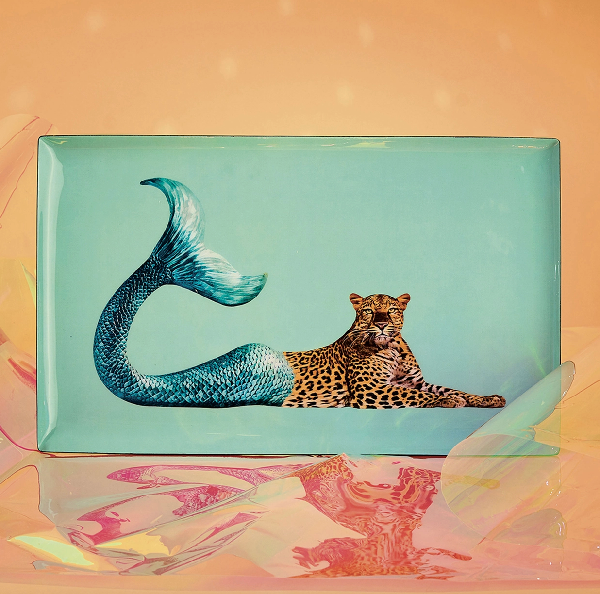 Chetah Mermaid Plate